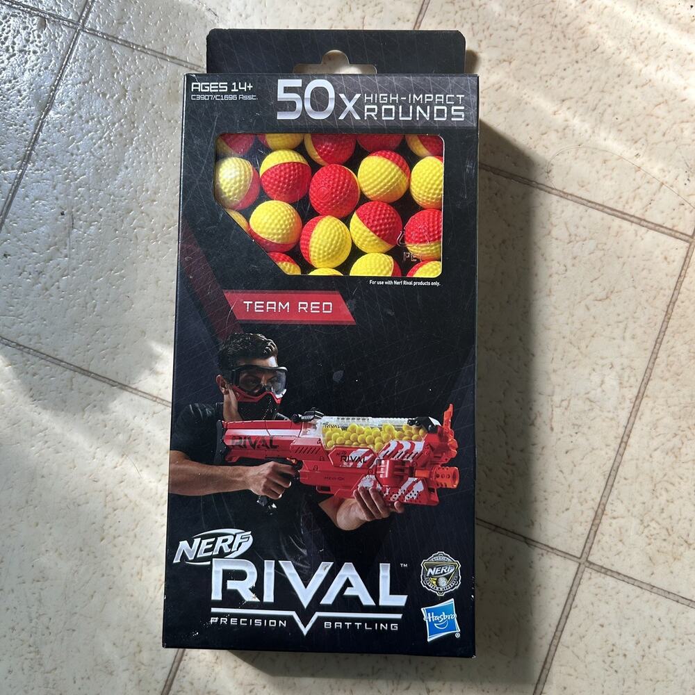 NERF Rival Precision Battling Team Red NERF50X 50-Round Refill Pack Bullets